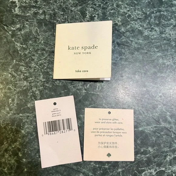 Kate Spade Greta Court Black and Glitter Tote - Picture 5 of 6